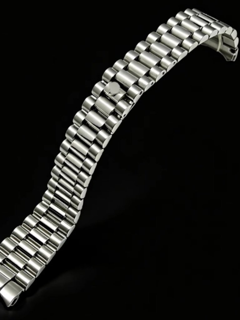 President 20mm Silver Watch Band Bracelet Fits Rolex Datejust Stainless